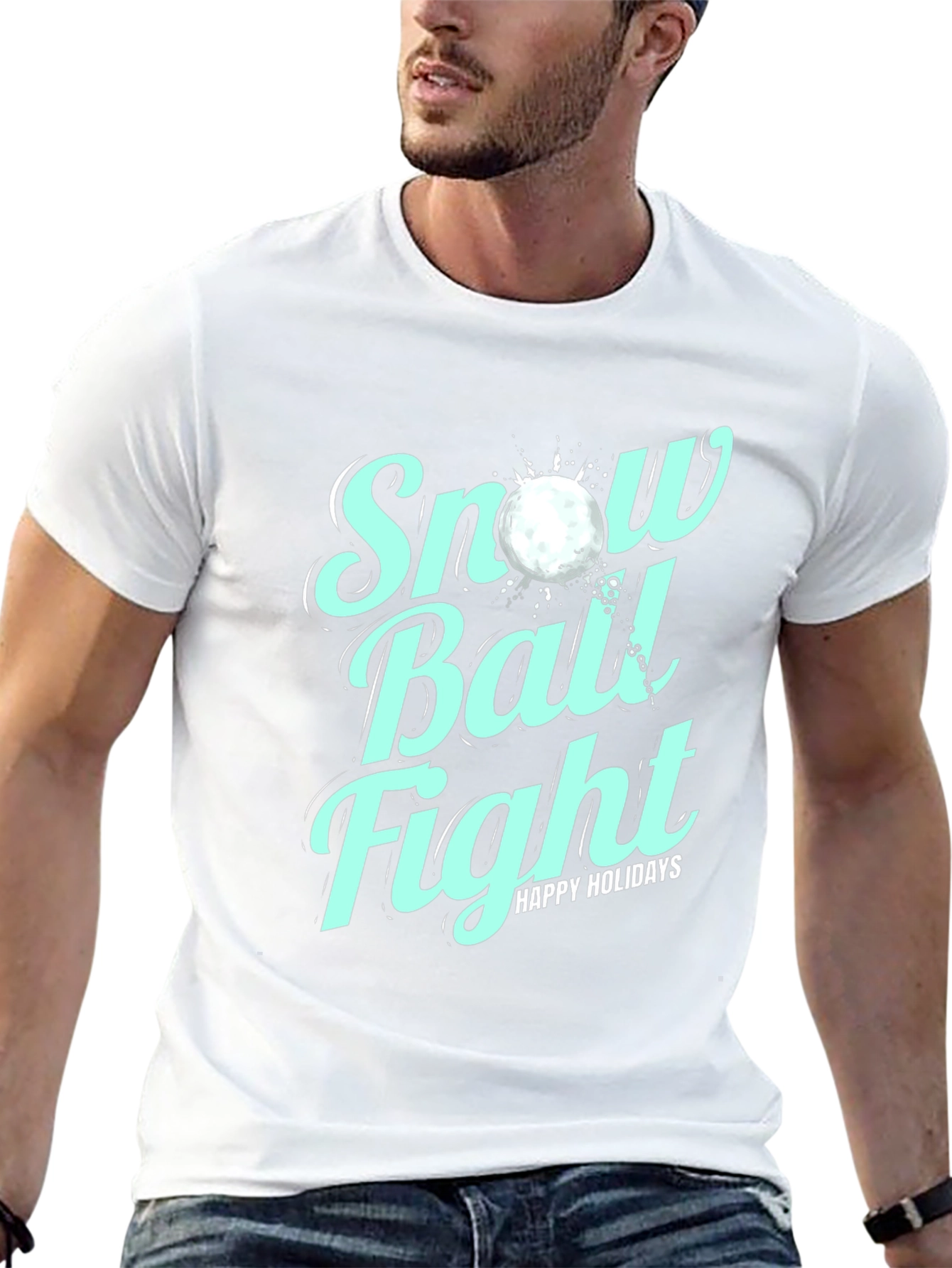 Snow Ball Fight Holiday T-Shirt