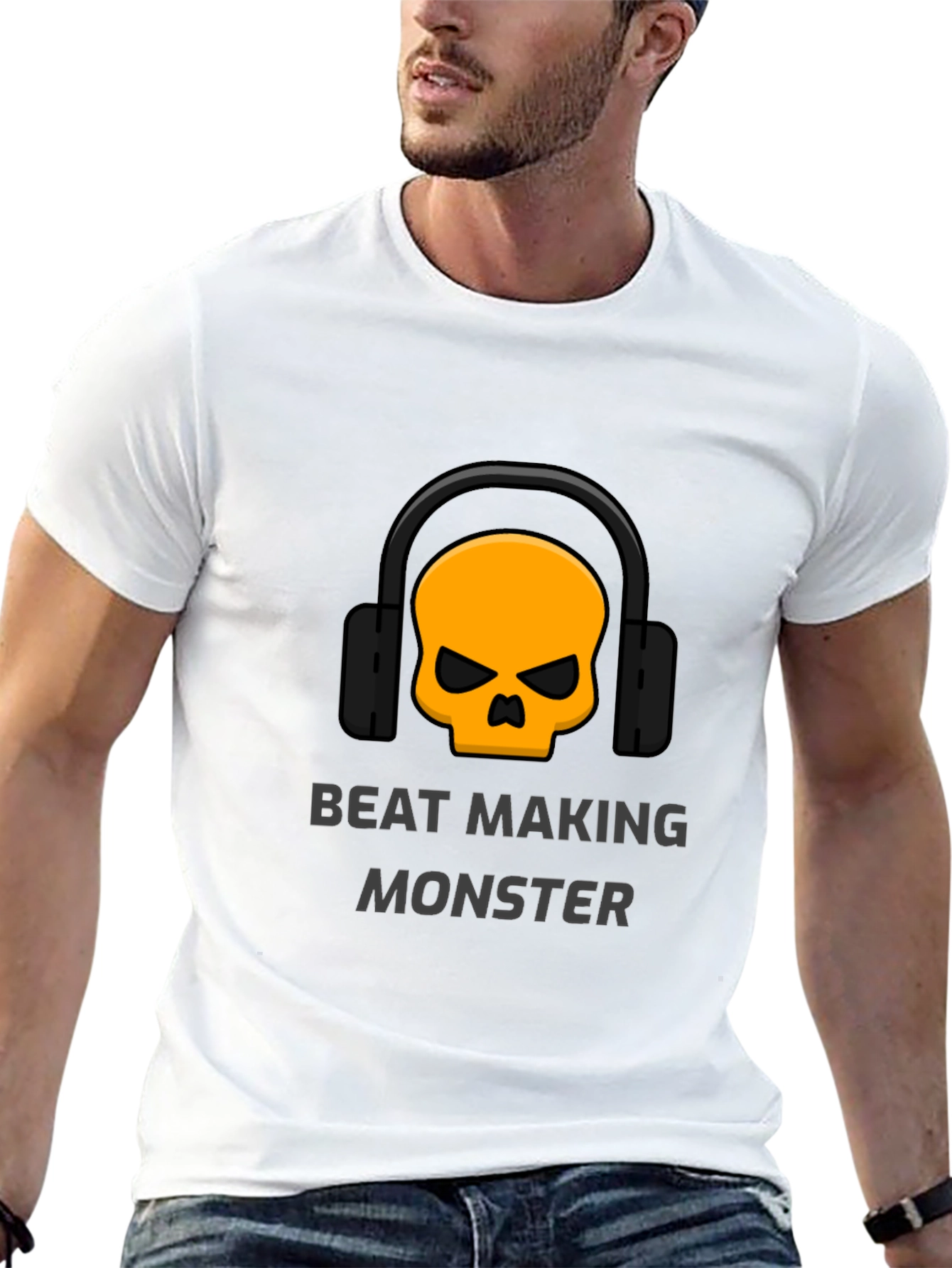 Beat Making Monster Graphic T-Shirt - Music Producer Tee