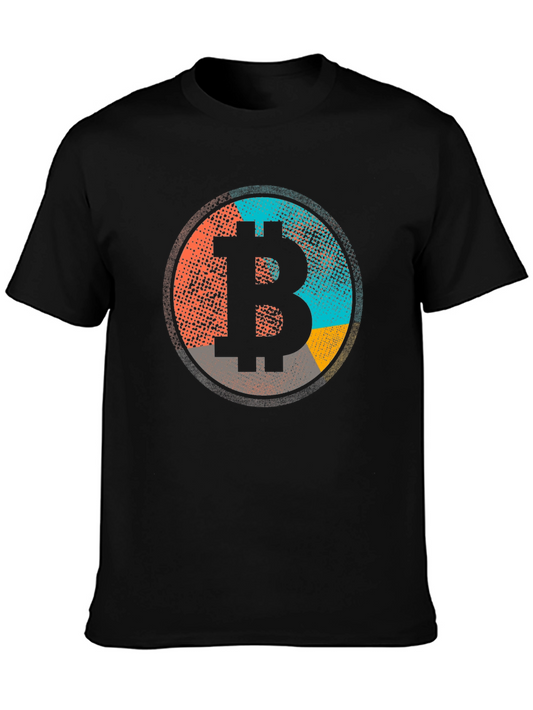 Bitcoin Black Graphic Tee Cryptocurrency T-Shirt