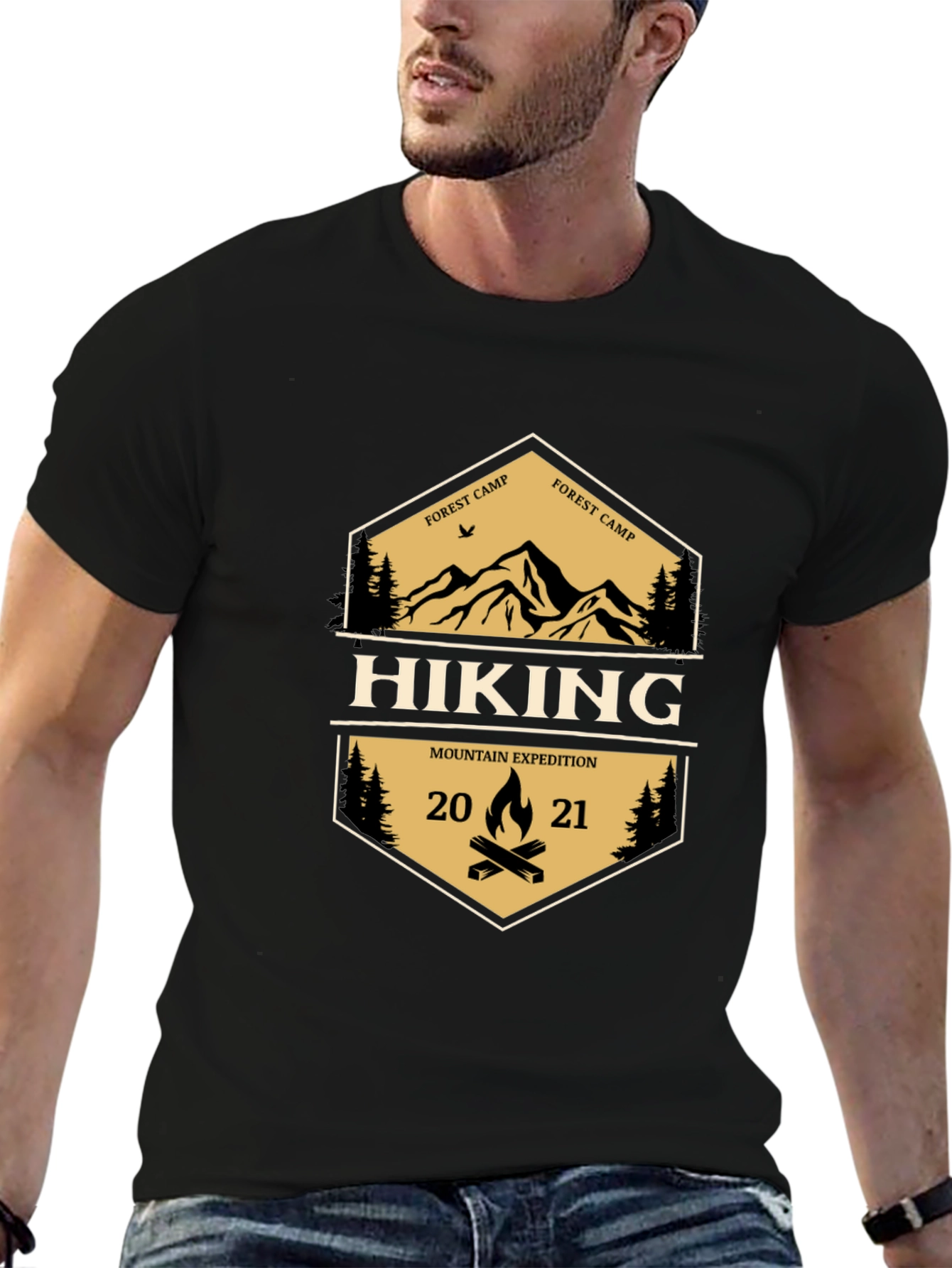 Hiking Mountain Expedition Graphic T-Shirt