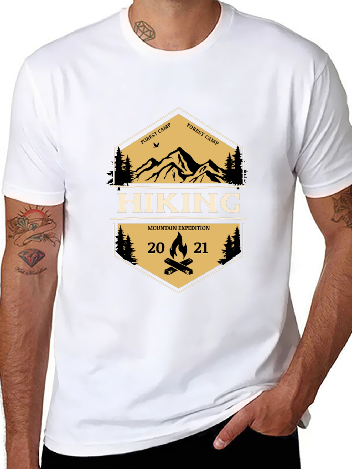 Hiking Mountain Expedition Graphic T-Shirt
