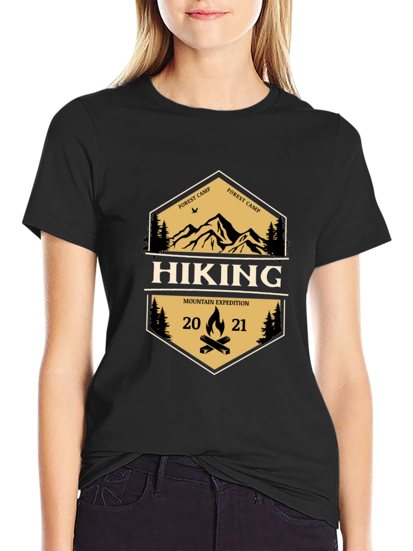 Hiking Mountain Expedition Graphic T-Shirt