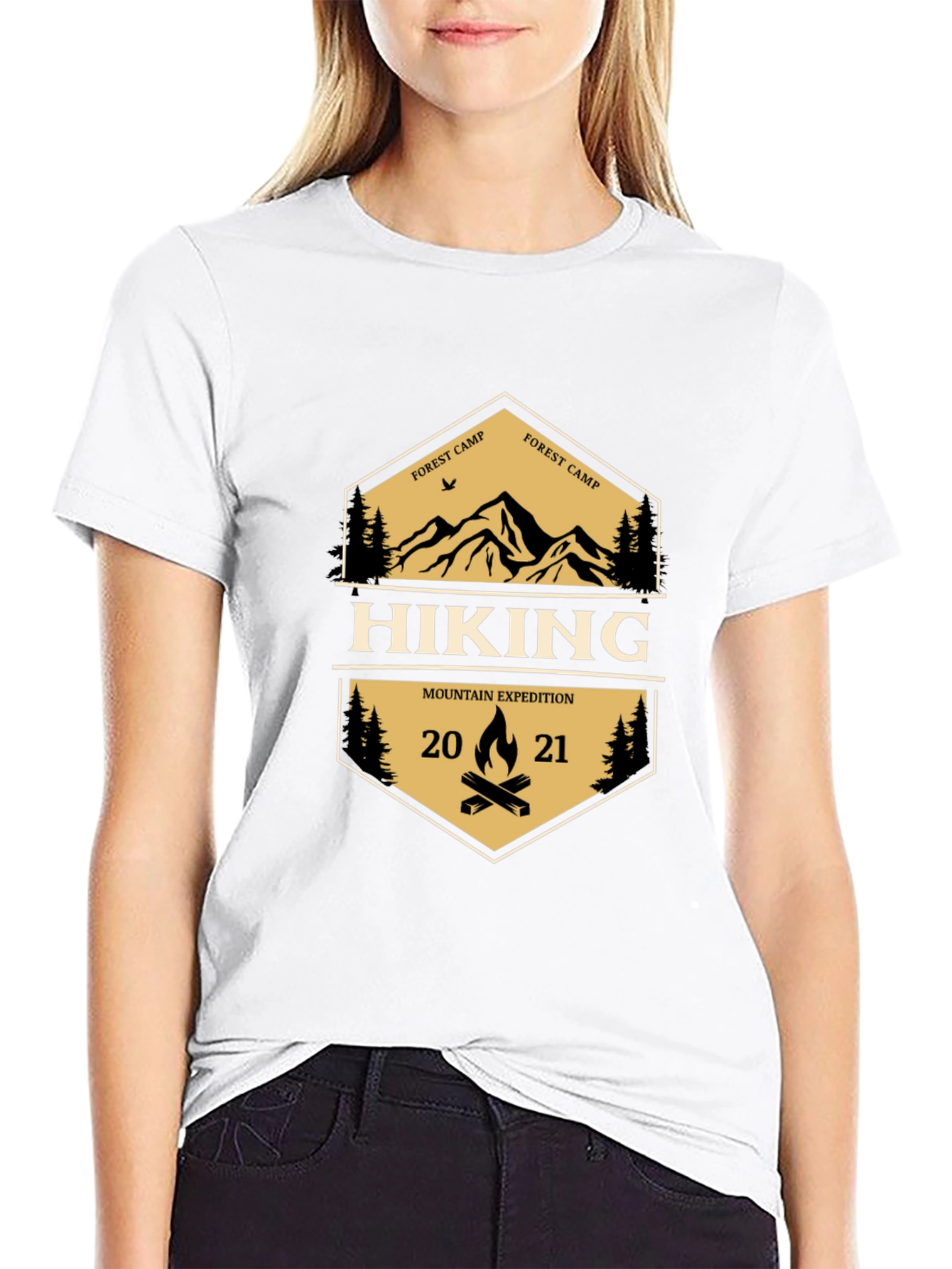 Hiking Mountain Expedition Graphic T-Shirt