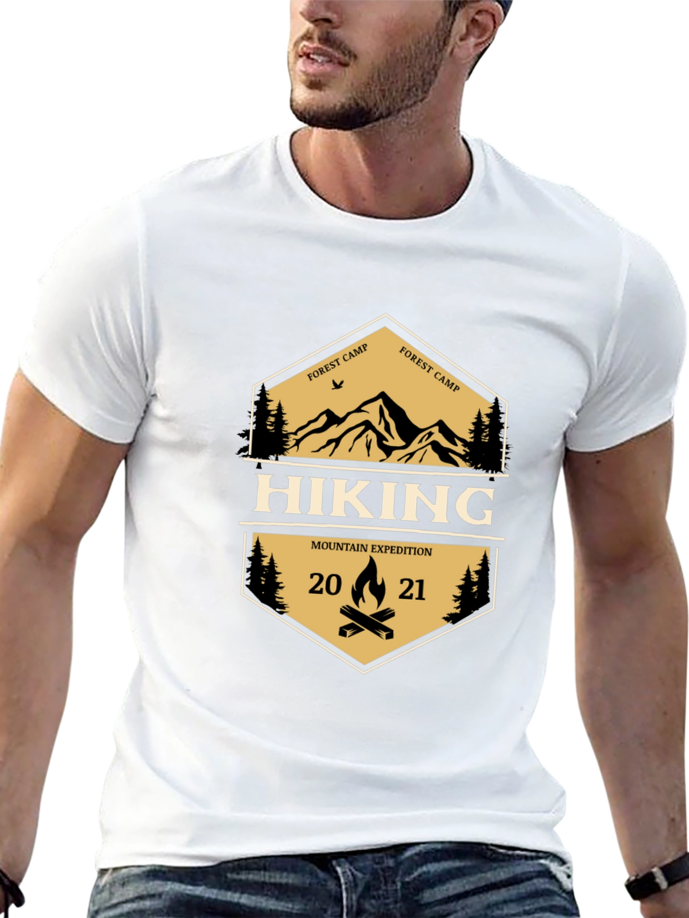 Hiking Mountain Expedition Graphic T-Shirt