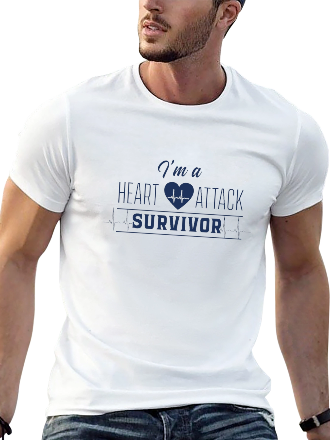 Heart Attack Survivor T-Shirt Graphic Tee