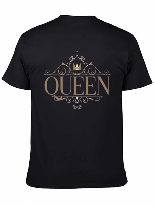 Queen Graphic Tee - Stylish Black Cotton T-Shirt
