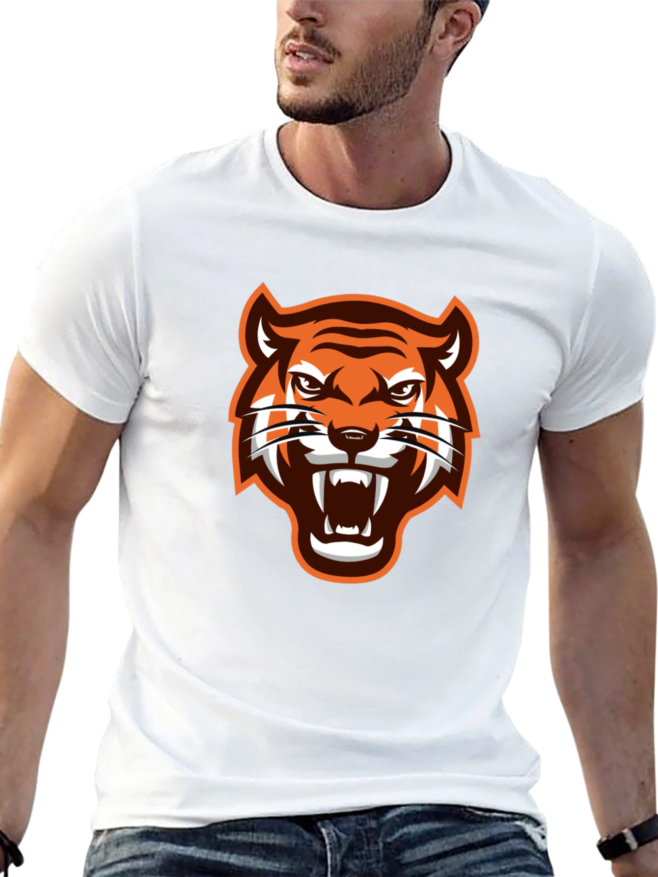 Tiger Graphic Black T-Shirt - Fierce and Stylish