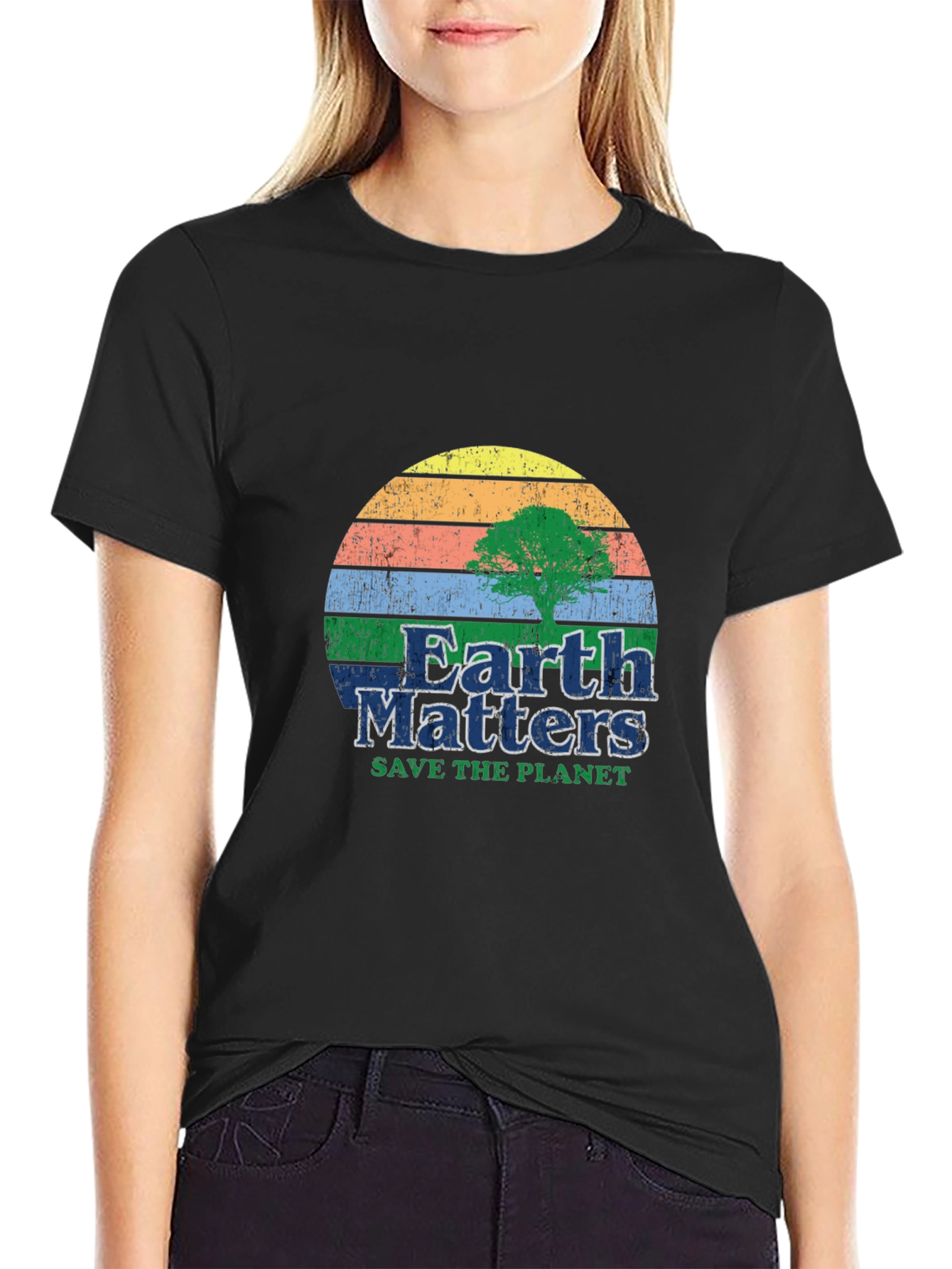 Earth Matters Save The Planet Graphic T-Shirt