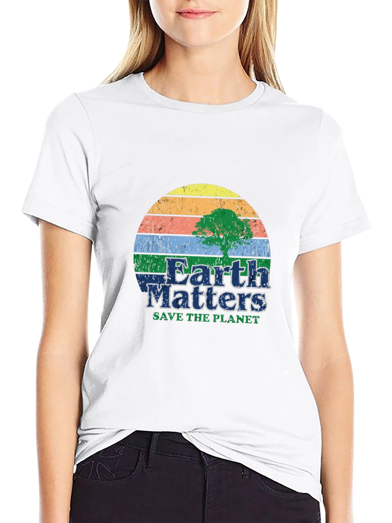 Earth Matters Save The Planet Graphic T-Shirt