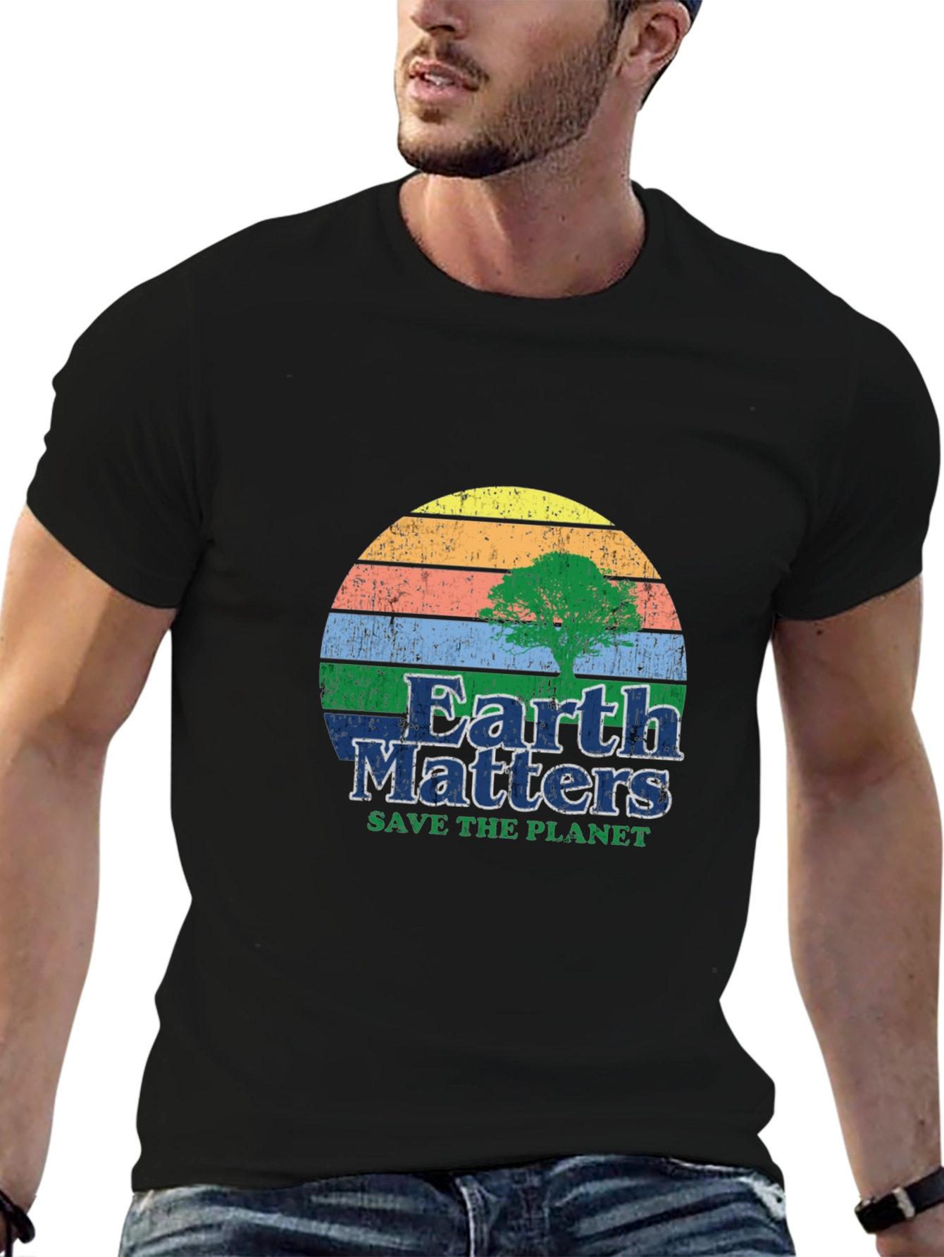 Earth Matters Save The Planet Graphic T-Shirt