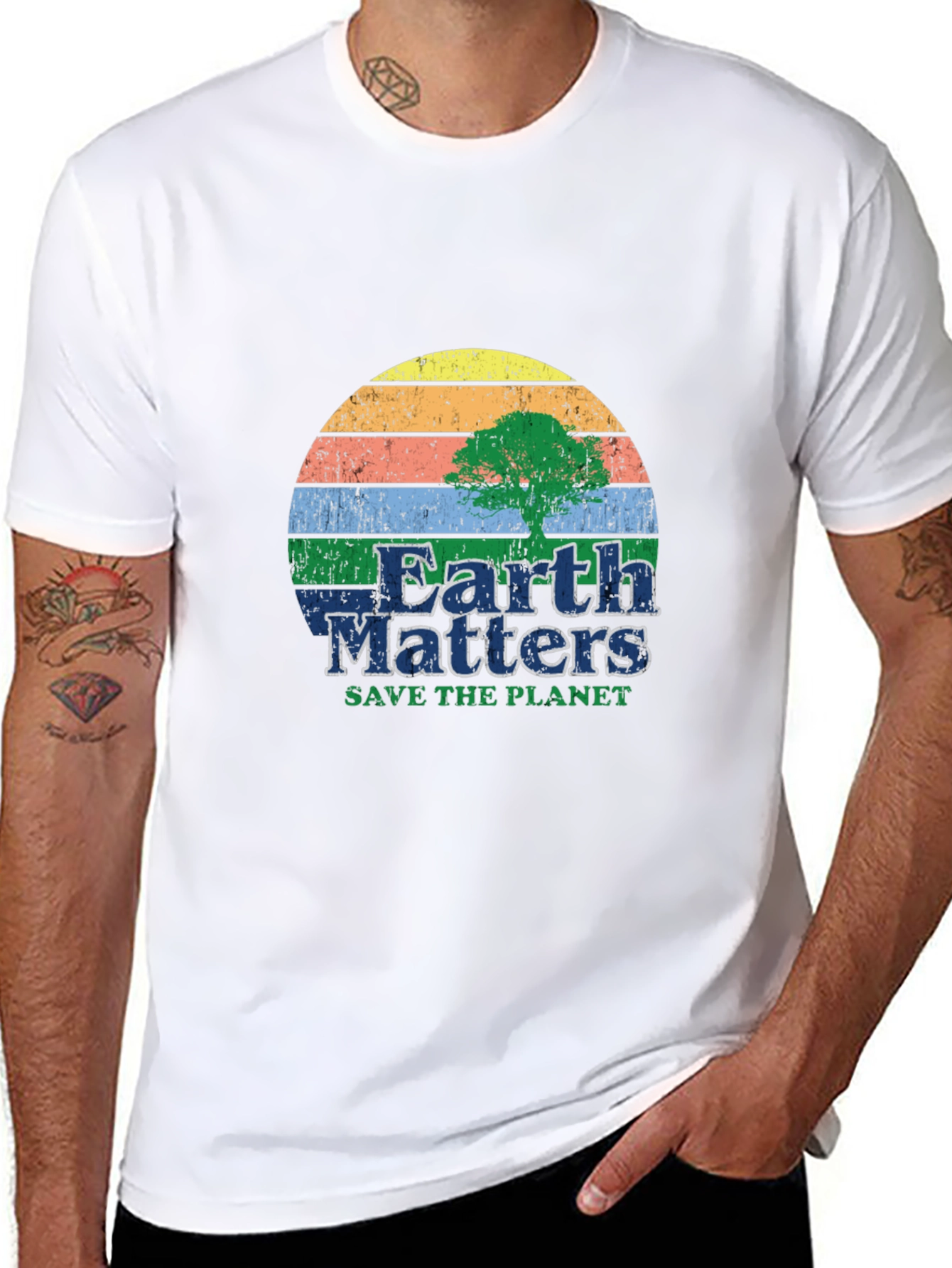 Earth Matters Save The Planet Graphic T-Shirt