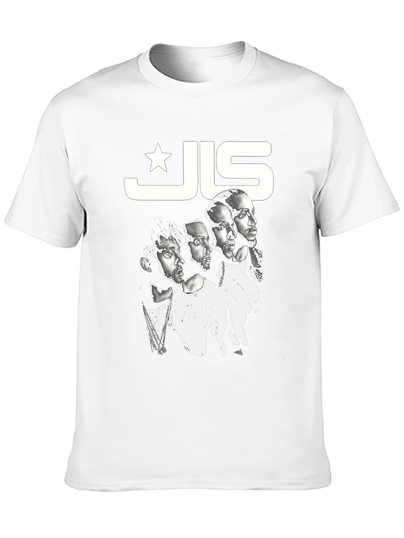 JLS Band T-Shirt Black Graphic Print