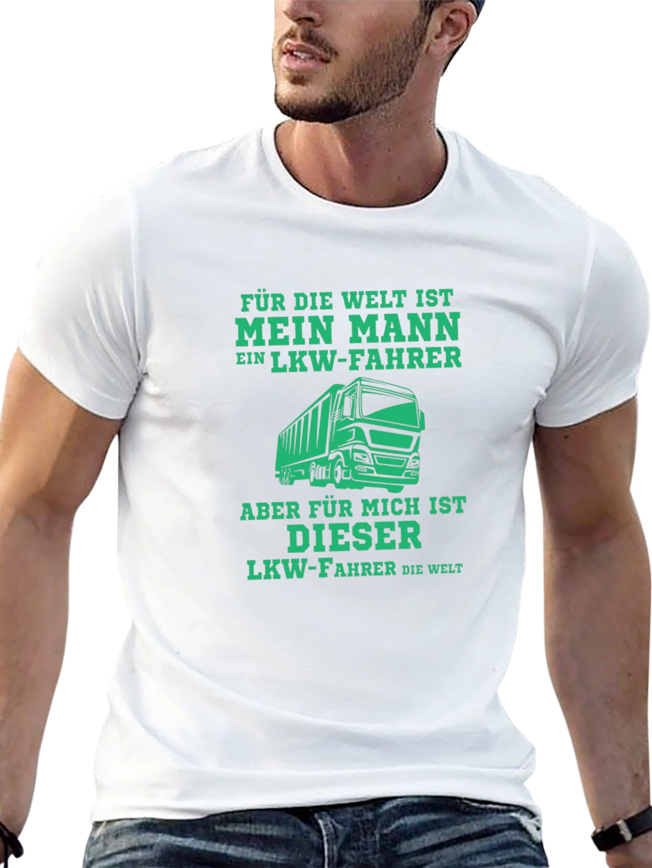 Trucker Husband T-Shirt - German Text