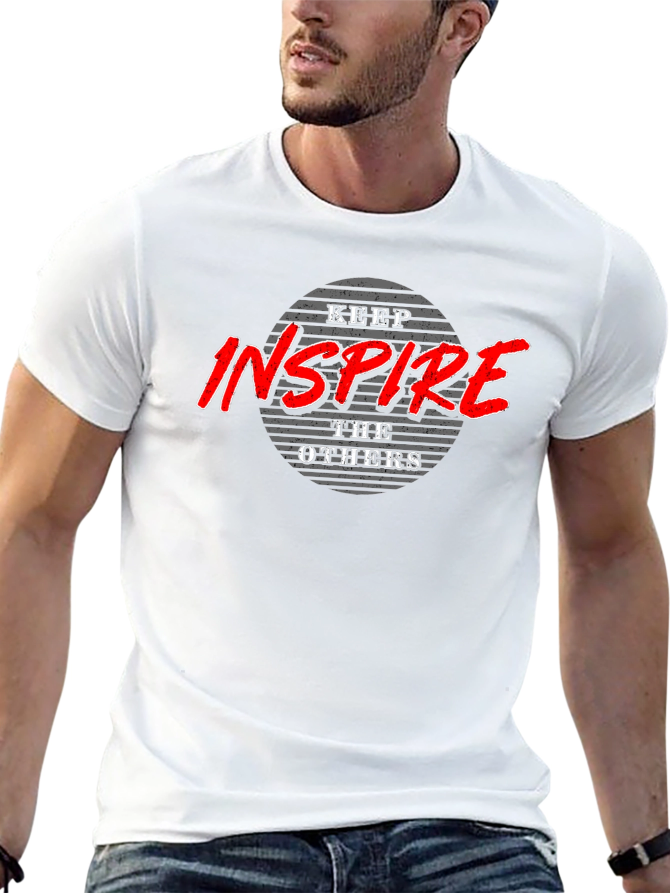 Keep Inspire Others Black Graphic Tee