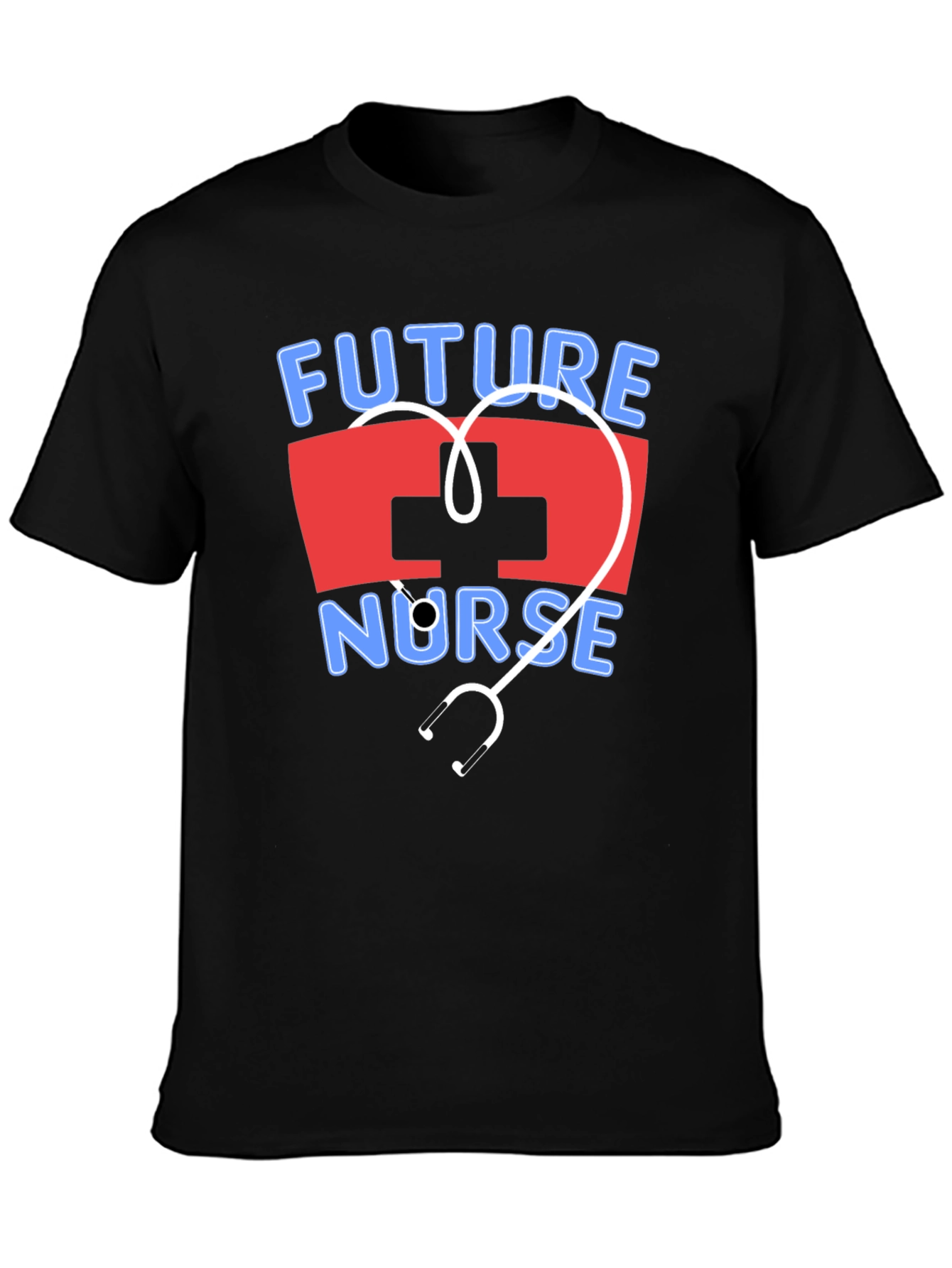 Future Nurse T-Shirt - Stethoscope Heart Design