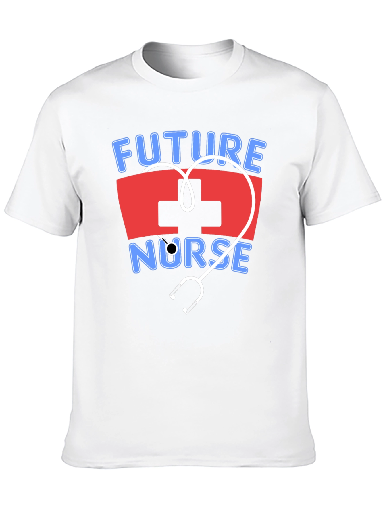 Future Nurse T-Shirt - Stethoscope Heart Design