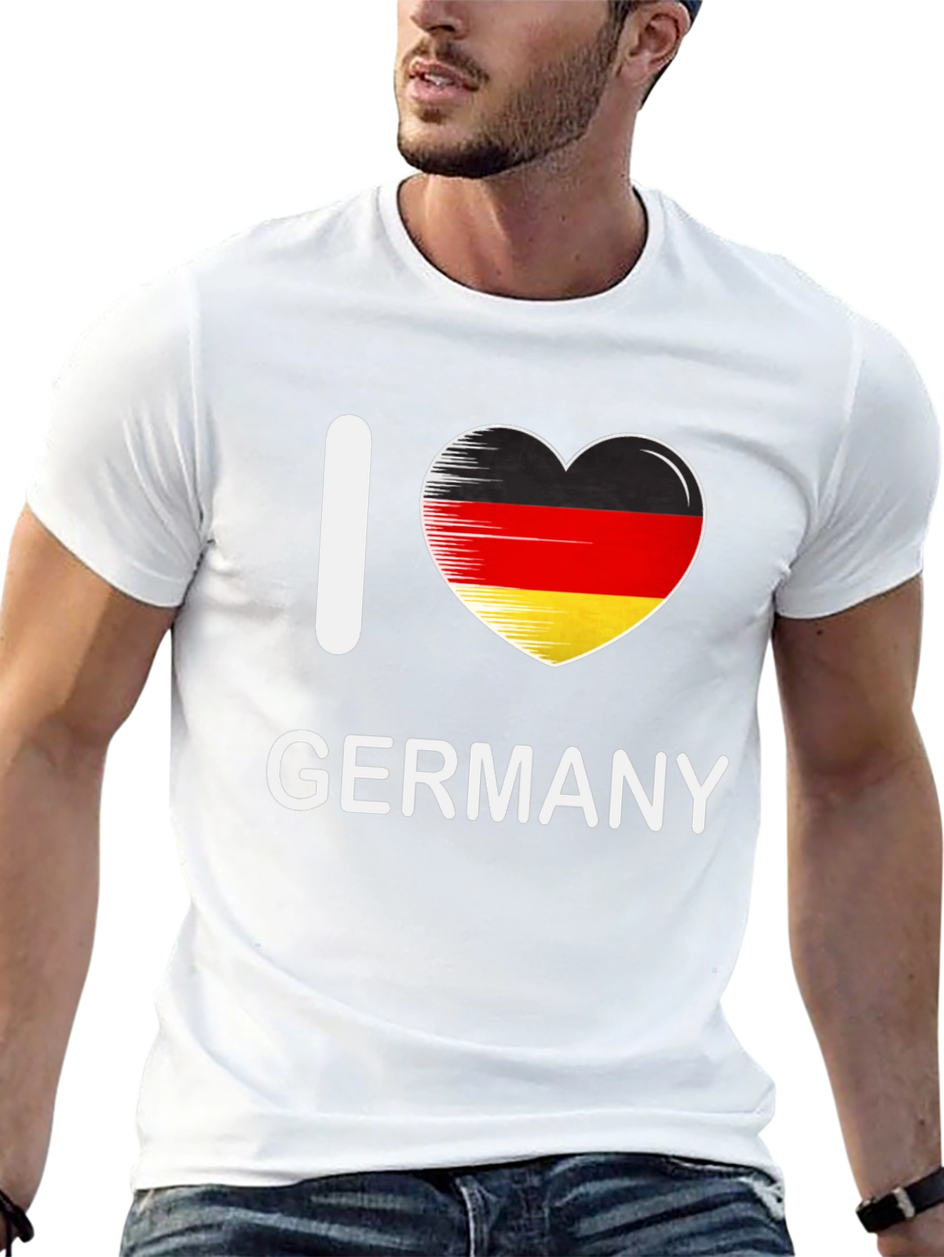 I Love Germany T-Shirt - German Flag Heart
