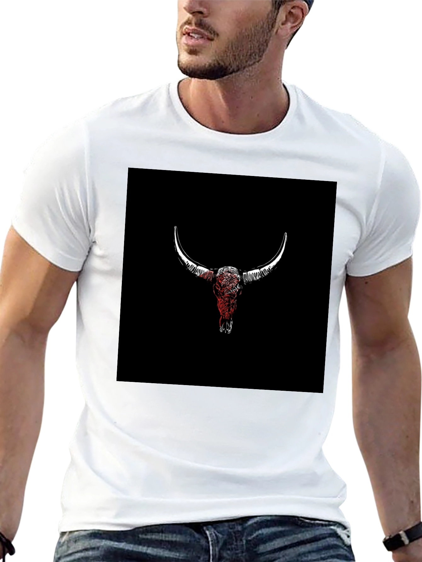 Skull Graphic Print T-Shirt