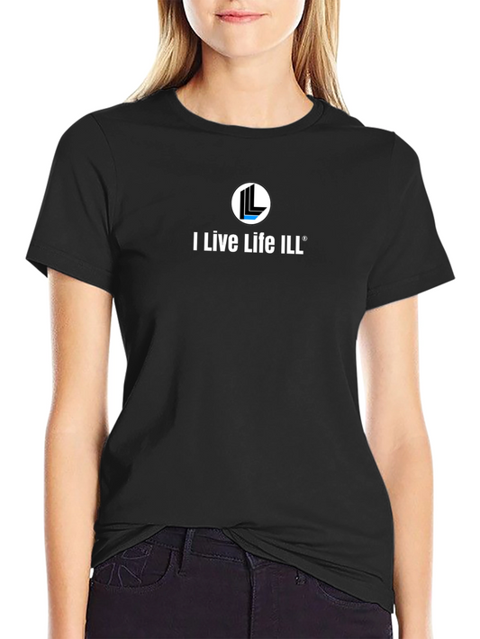 I Live Life ILL Black T-Shirt - Modern Style