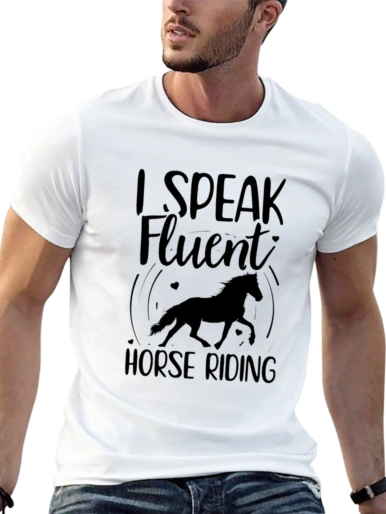 I Speak Fluent Horse Riding T-Shirt