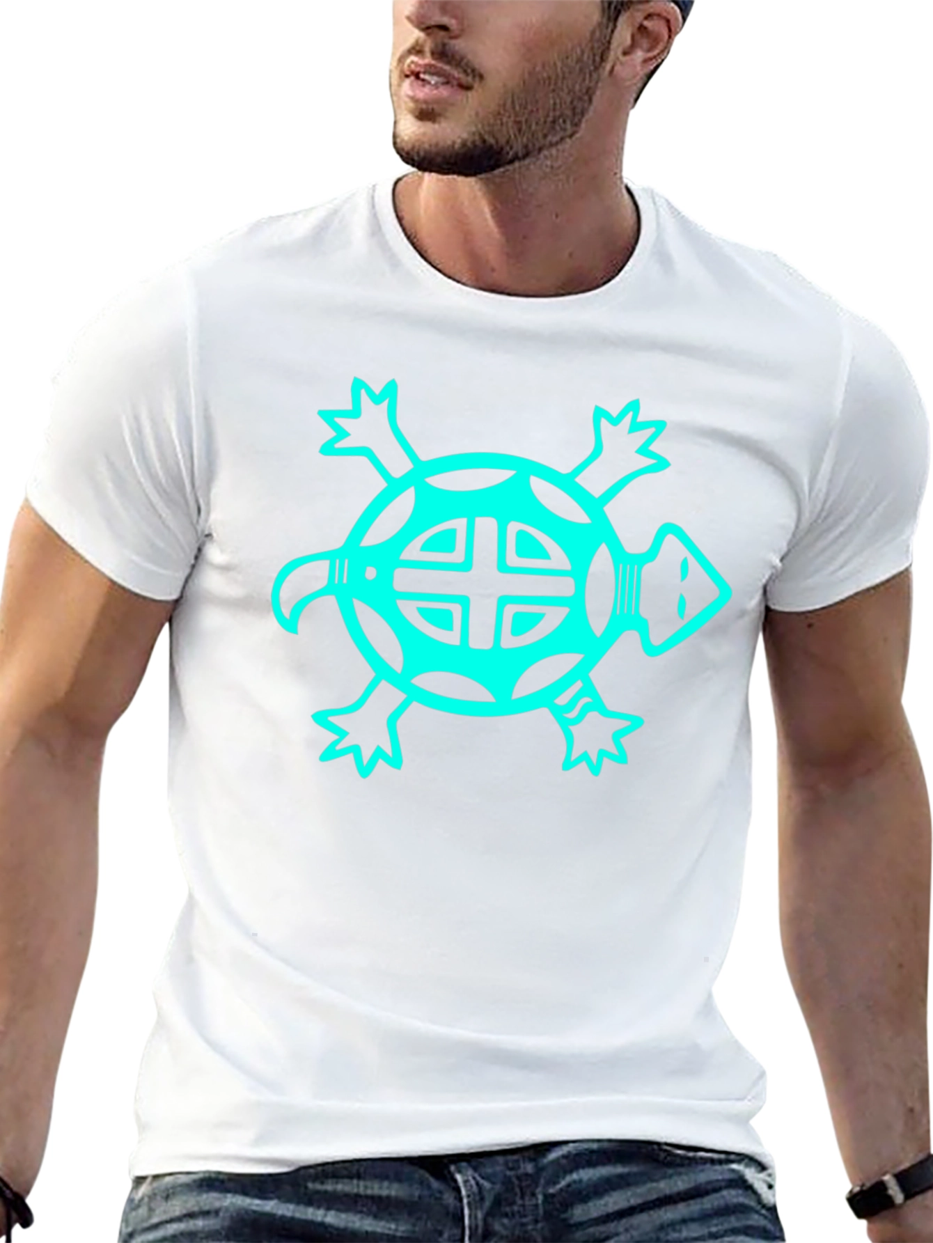 Turtle Graphic Tee - Black