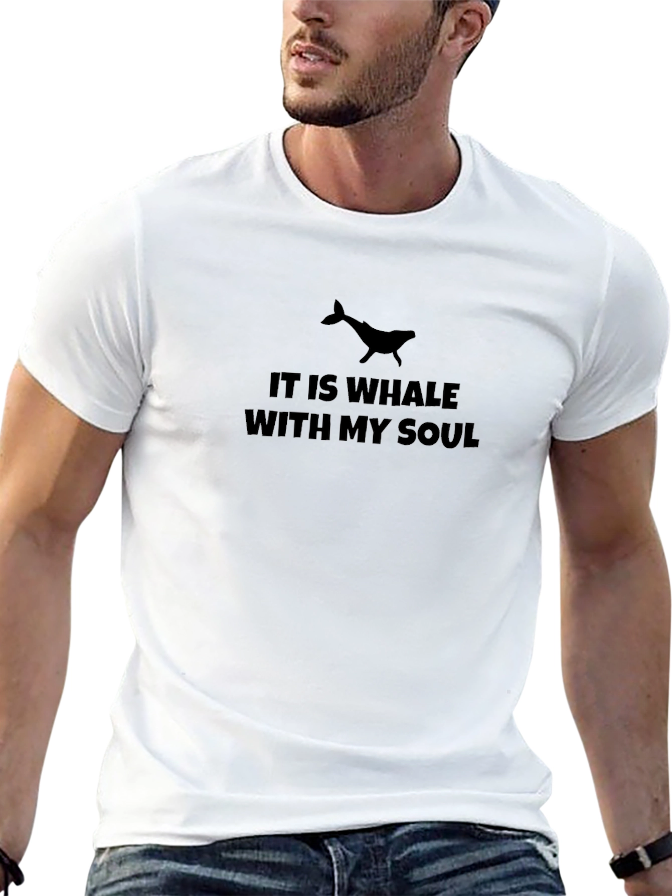 It Is Whale With My Soul Black T-Shirt