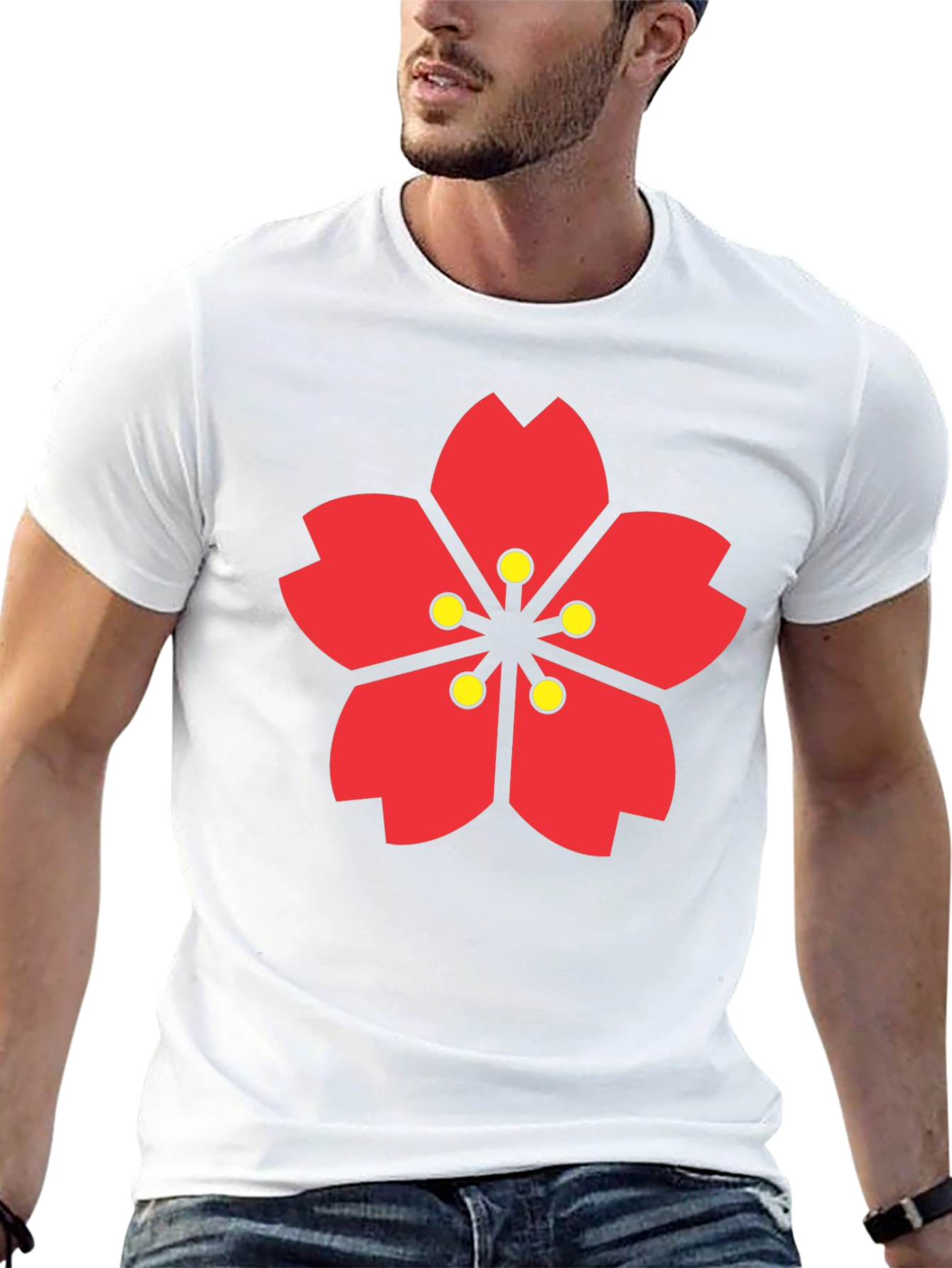 Sakura Flower Graphic T-Shirt