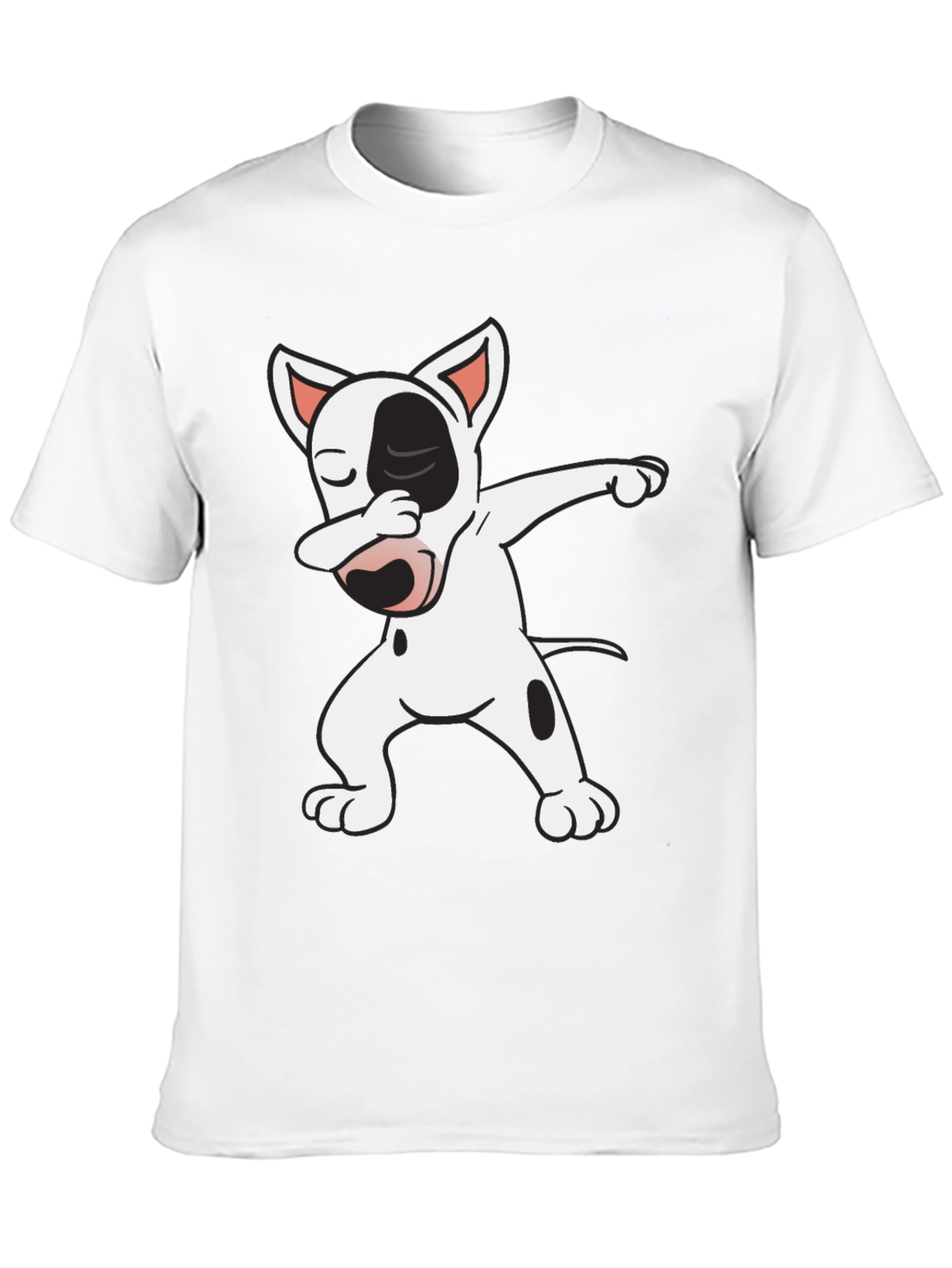 Dabbing Dog Graphic Tee - Trendy Black T-Shirt