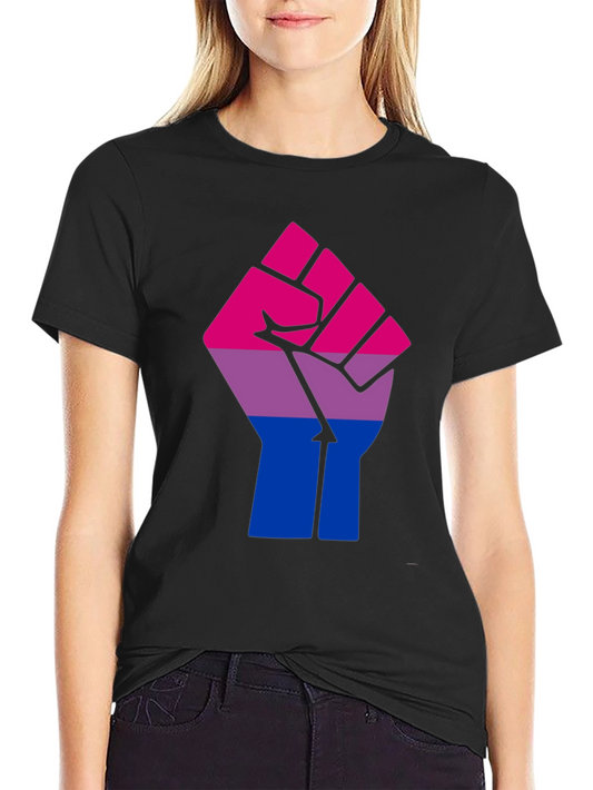Bisexual Pride Fist Graphic T-Shirt