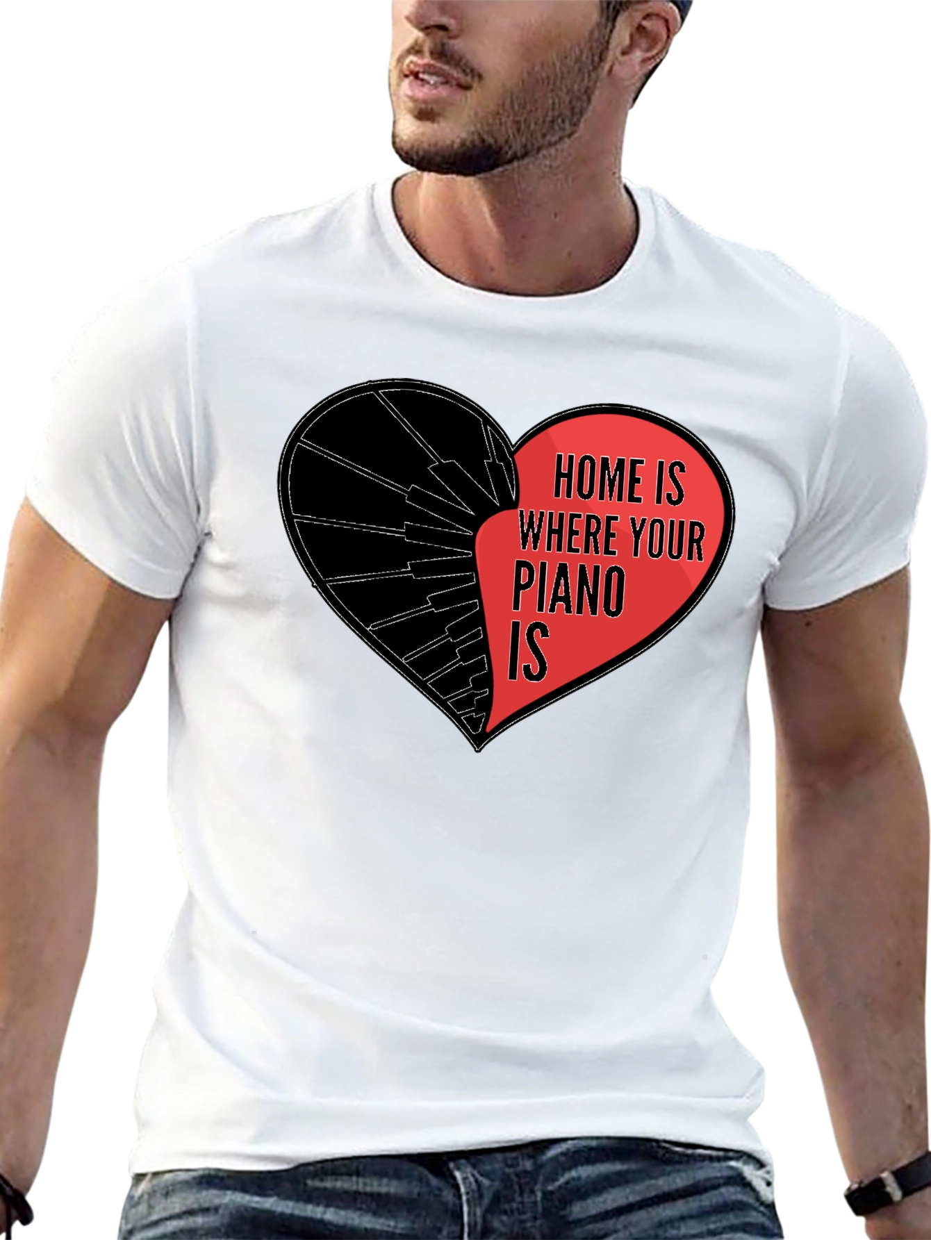 Home is Where Your Piano Is T-Shirt