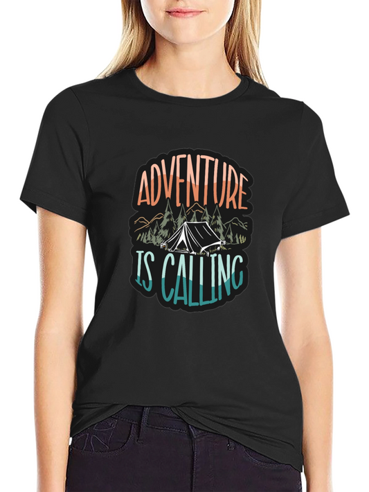 Adventure Is Calling Camping Graphic Tee