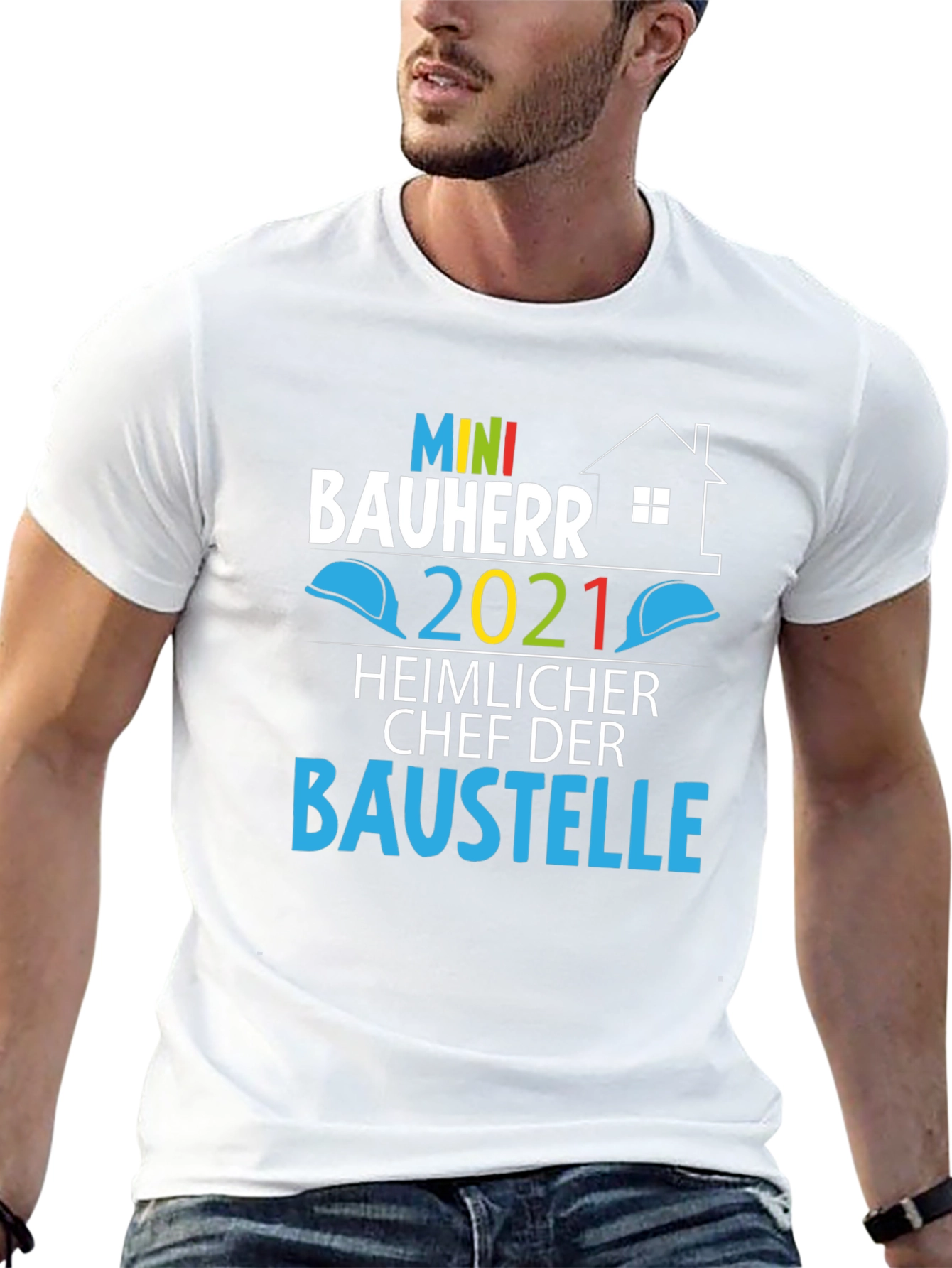 Mini Bauherr 2021 T-Shirt - Construction Boss!