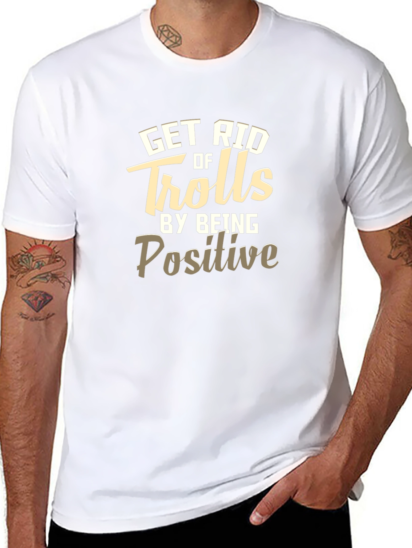 Positive T-Shirt - Get Rid of Trolls Tee