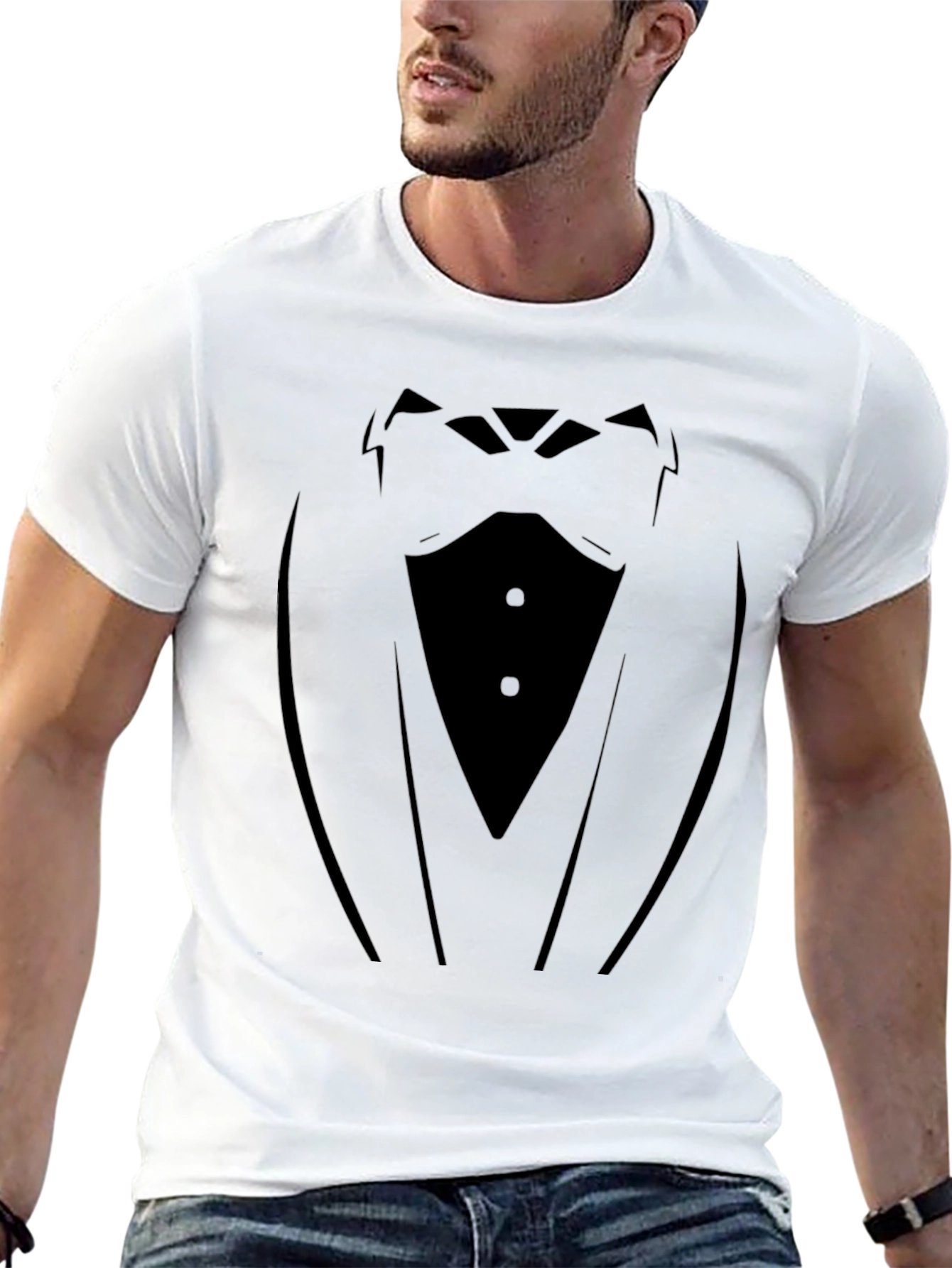 Tuxedo T-Shirt - Novelty Formal Wear Design