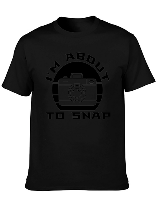 Im About To Snap Camera Graphic Tee - Photography Lover