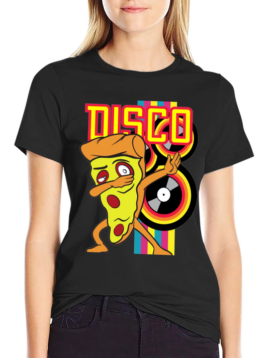 Disco Pizza T-Shirt - Unique Graphic Tee