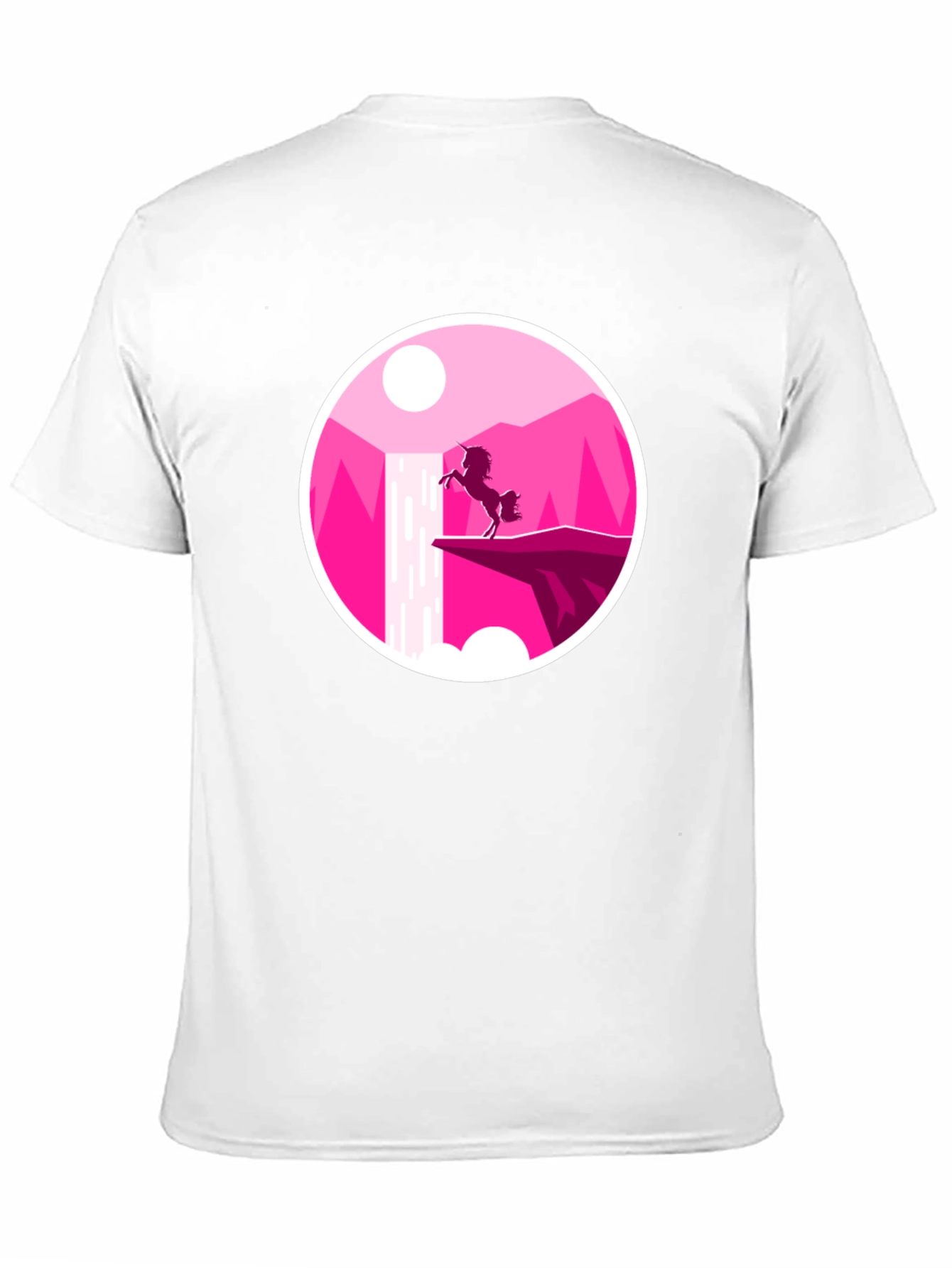 Unicorn Silhouette Graphic Tee - Black