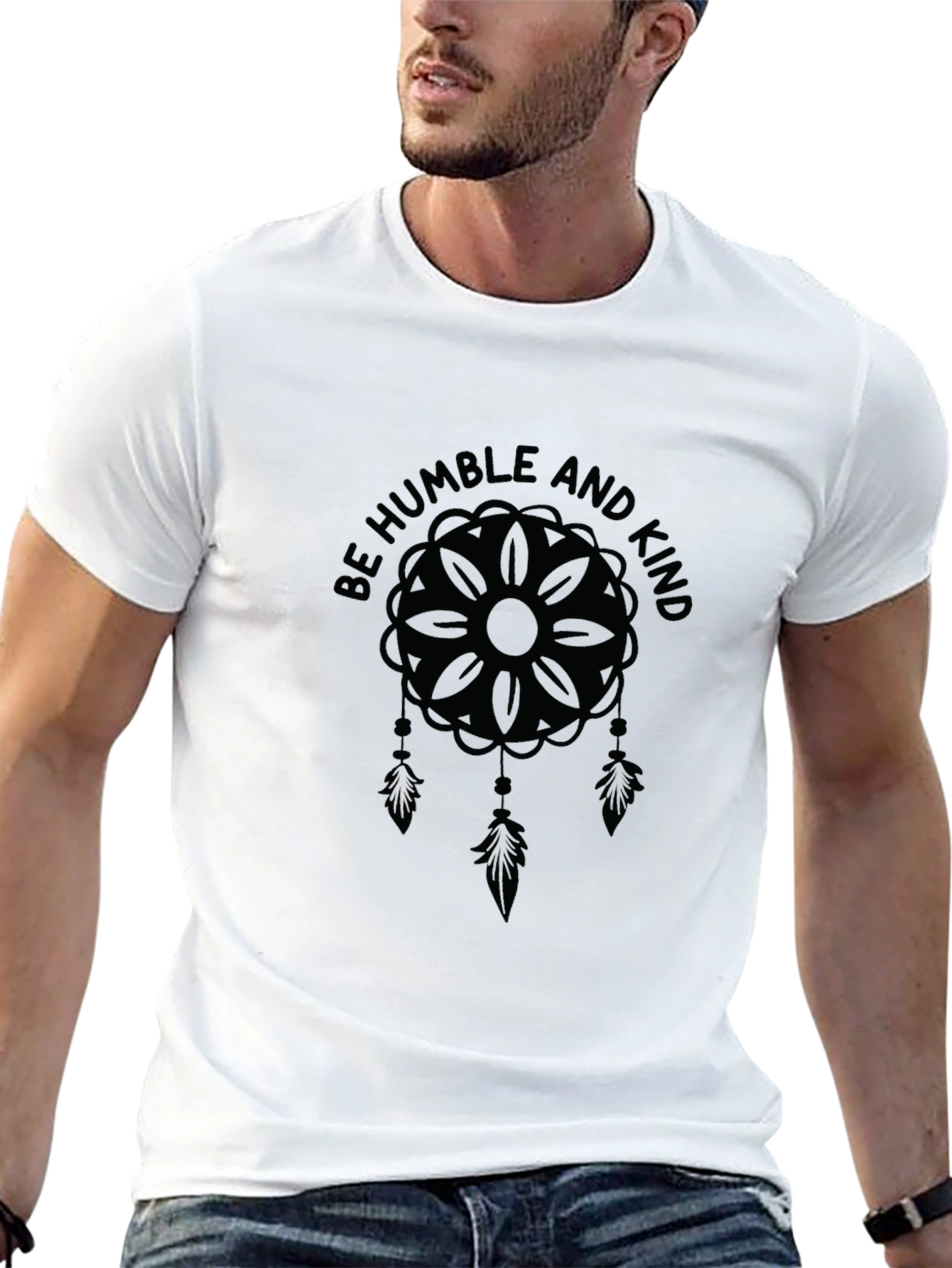 Be Humble and Kind T-Shirt - Dreamcatcher Design