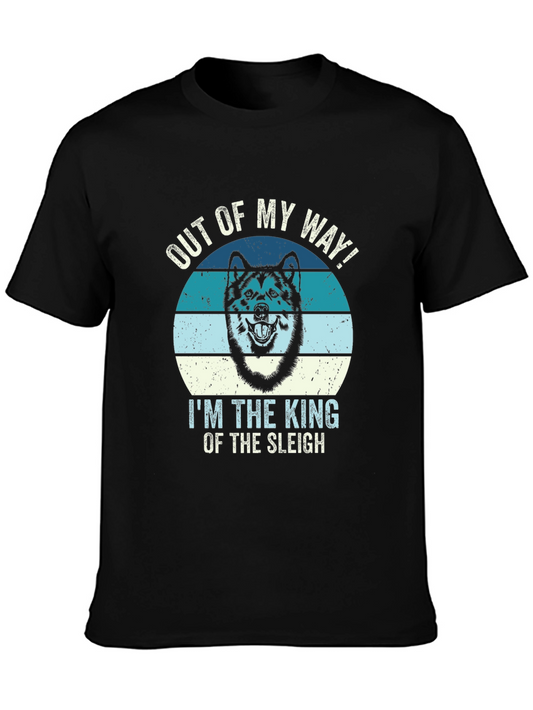 Out of My Way Dog King of the Sleigh T-Shirt