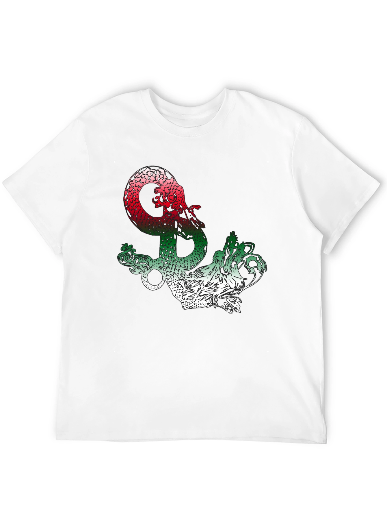 Dragon Anchor Graphic Tee - Mens Black T-Shirt