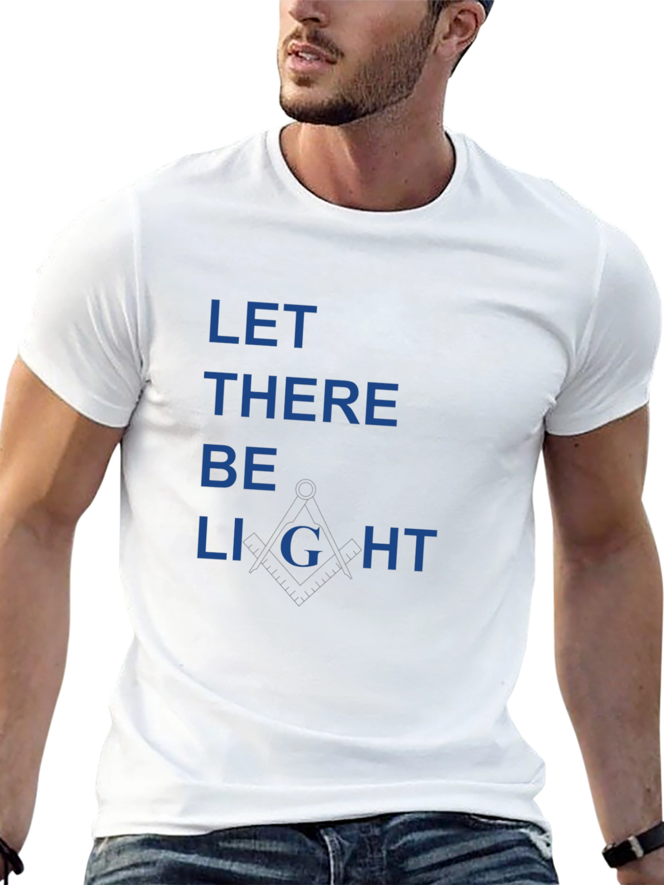 Let There Be Light Masonic T-Shirt - Black