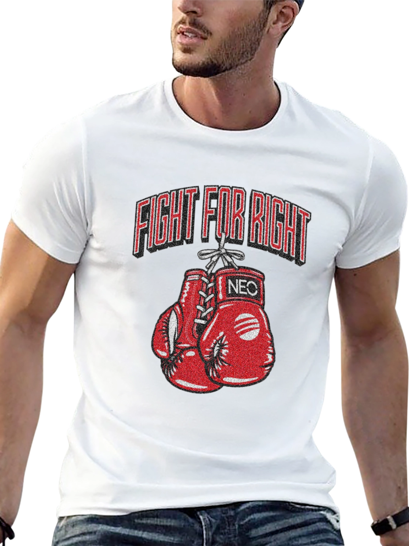 Fight For Right Boxing Gloves T-Shirt