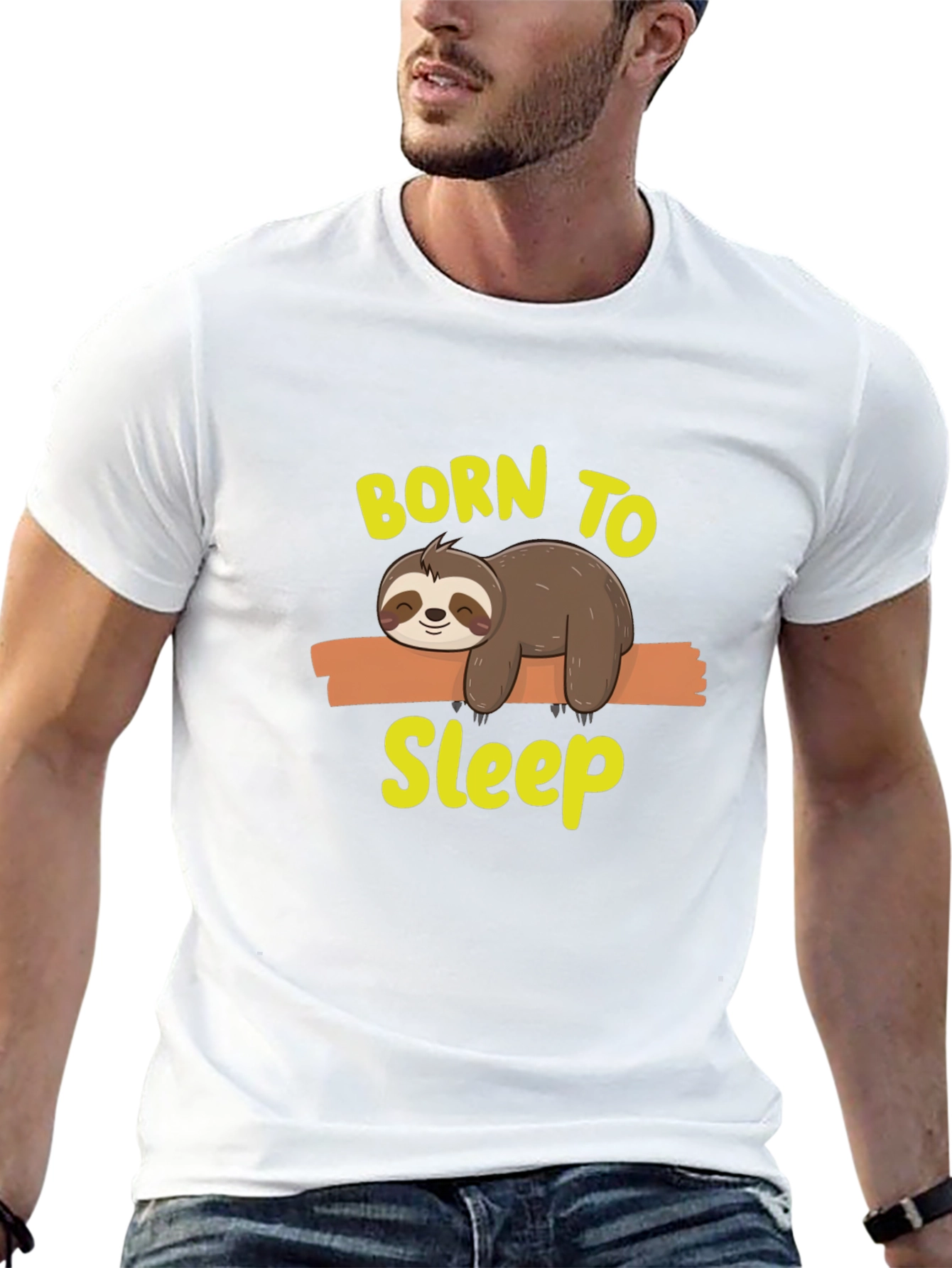 Born to Sleep Sloth Graphic Tee