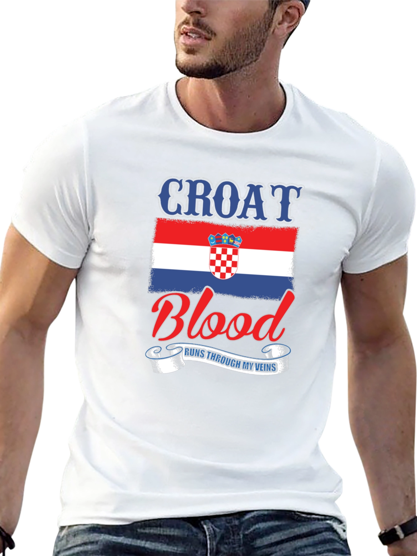 Croat Blood Runs Through My Veins T-Shirt