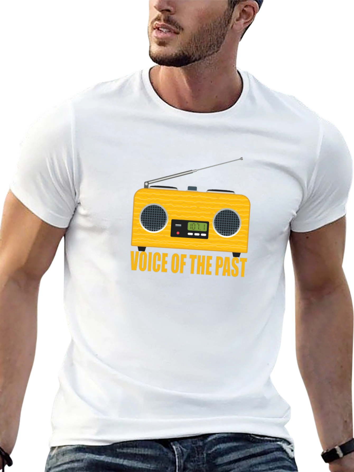 Retro Radio Graphic T-Shirt: Voice of the Past