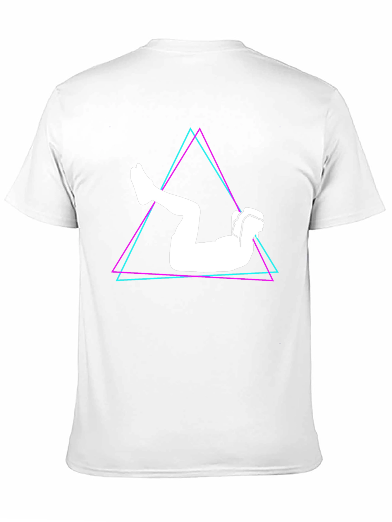 Geometric Abs Workout Black T-Shirt