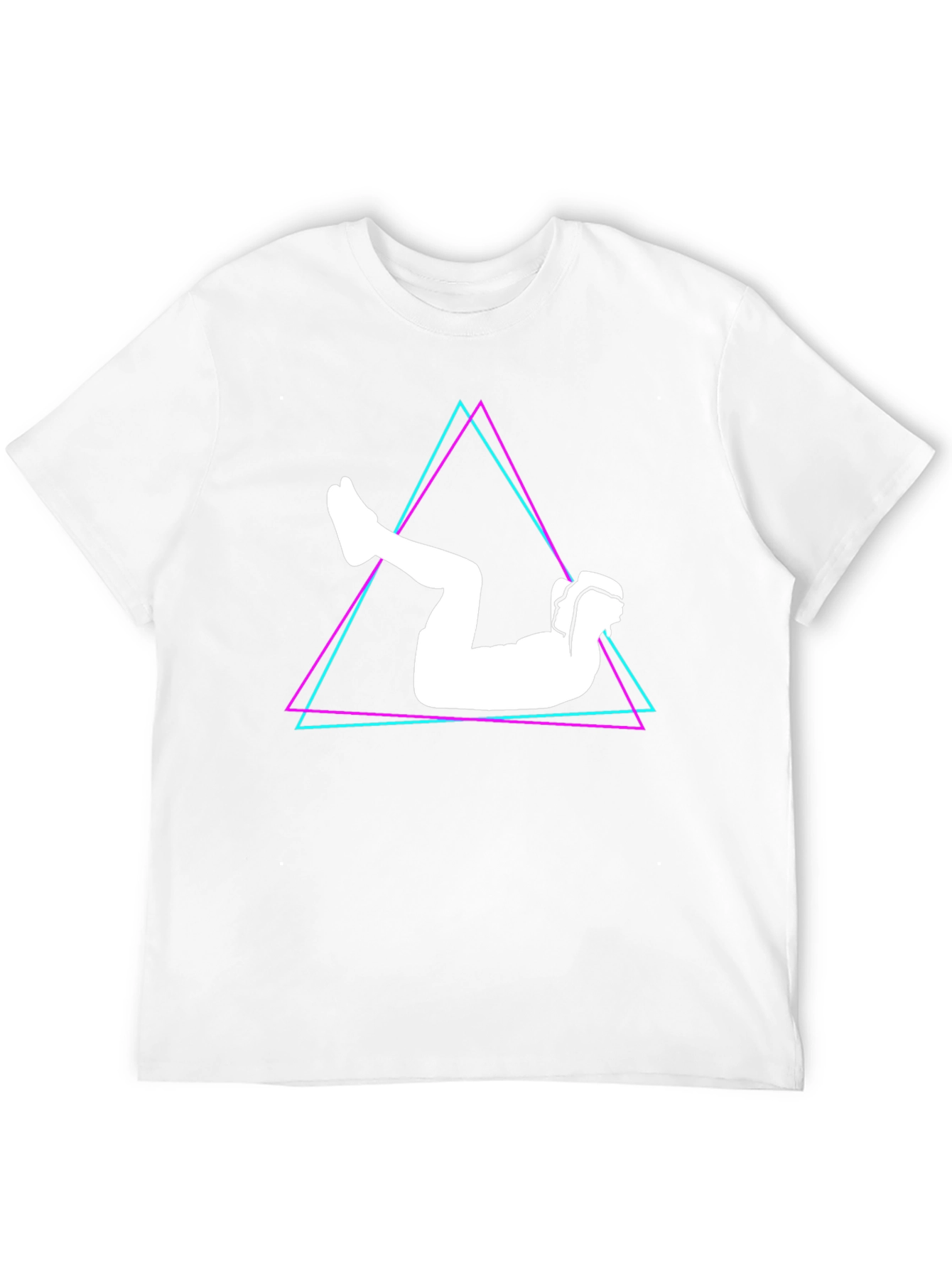 Geometric Abs Workout Black T-Shirt