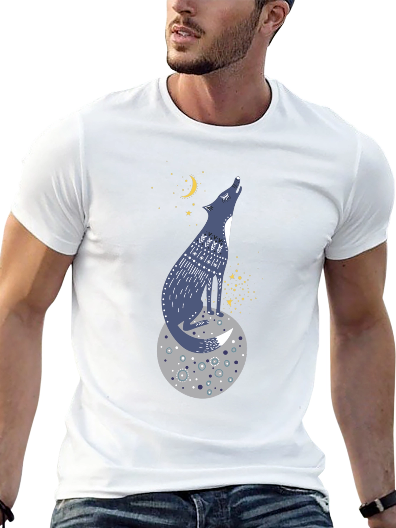 Wolf Moon T-Shirt - Whimsical Graphic Tee