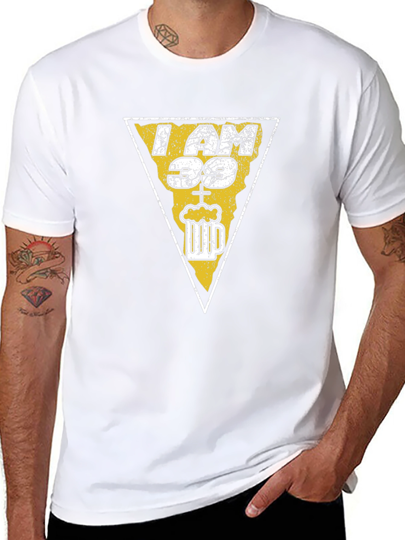 I AM 39 Beer T-Shirt - Funny Birthday Gift
