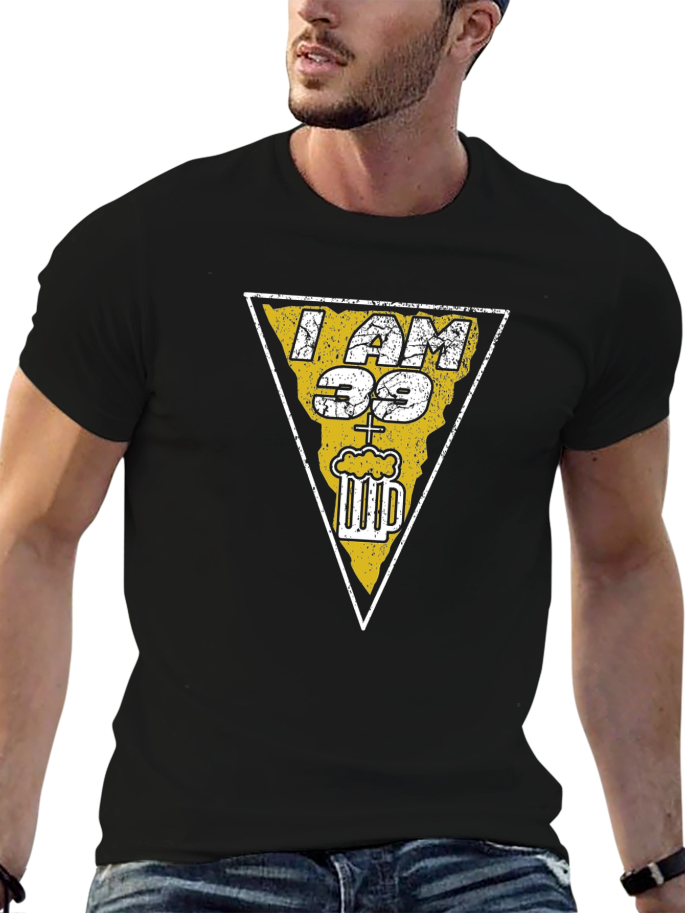 I AM 39 Beer T-Shirt - Funny Birthday Gift